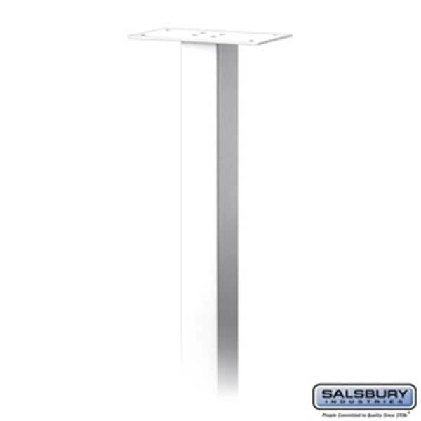 Salsbury Salsbury 4385WHT Standard Pedestal - In-Ground Mounted for Roadside Mailbox; Mail Chest & Mail Package Drop; White 4385WHT - main